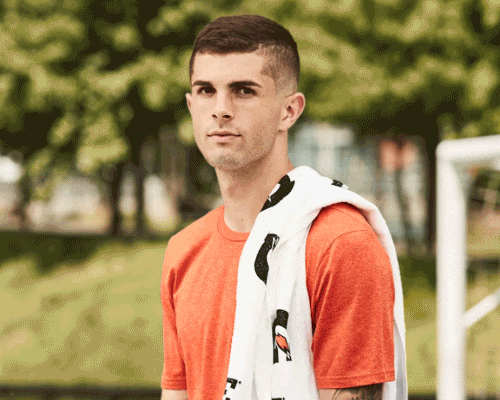 Christian Pulisic Fierce Eyes Nodding GIF