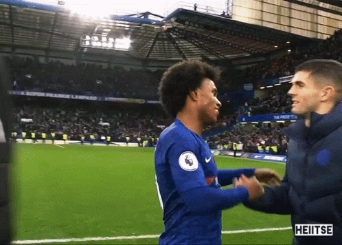 Christian Pulisic Reece James Tight Hugs GIF