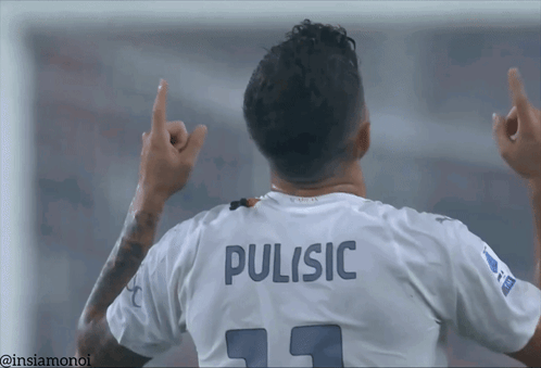 Christian Pulisic Thankful Pointing Upward GIF