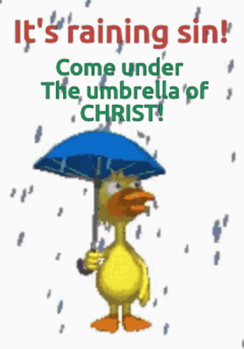 Christian Raining Sin Animation GIF