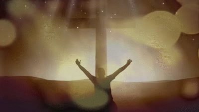 Christian Worshipping Animation GIF