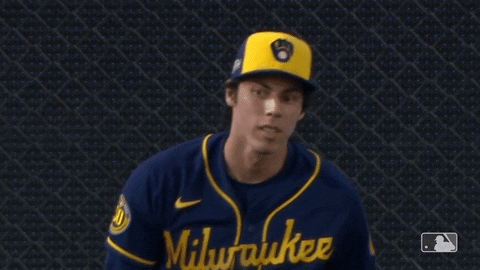 Christian Yelich Brewers Hey GIF