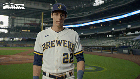 Christian Yelich Brewers Nice Work GIF