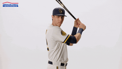 Christian Yelich Brewers Out Here GIF