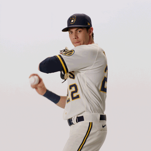 Christian Yelich Milwaukee Throw GIF