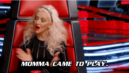 Christina Aguilera Mama Came To Play GIF