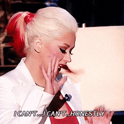 Christina Aguilera Saying Honestly I Can't GIF