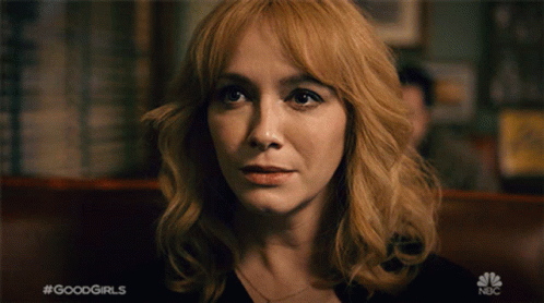Christina Hendricks Head Turn To A Man GIF
