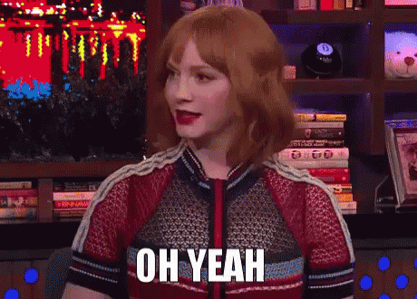 Christina Hendricks Saying Oh Yeah GIF