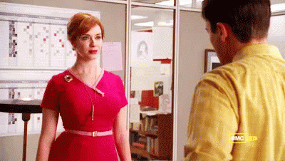 Christina Hendricks Says Excuse Me GIF