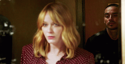 Christina Hendricks Worried Face GIF
