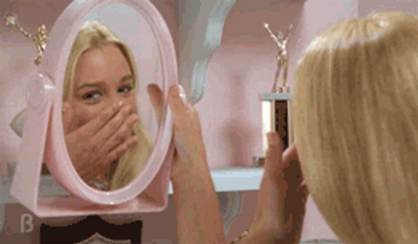 Christine Taylor In The Mirror GIF