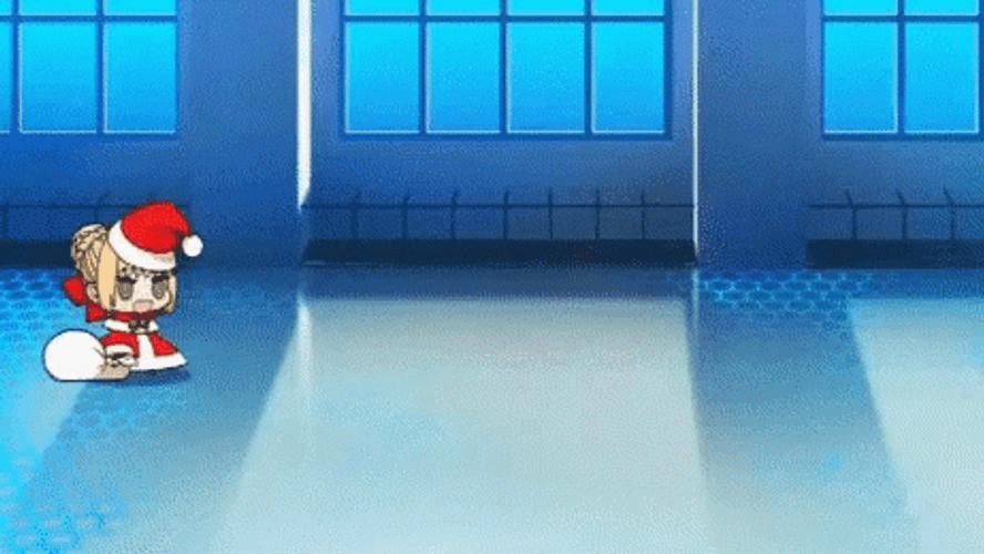 Christmas Anime Grumpy Padoru Fate GIF