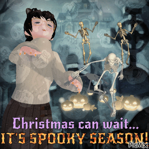 Christmas Can Wait It's Spooky Season Poster