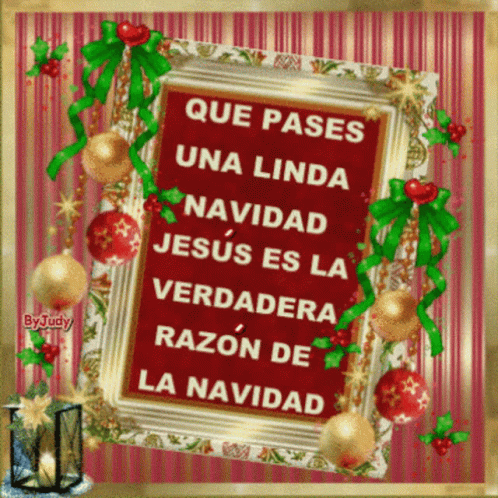 Christmas Card Que Pases Una Linda Navidad Jesus Es La Verdadera Razon De La Navidad GIF