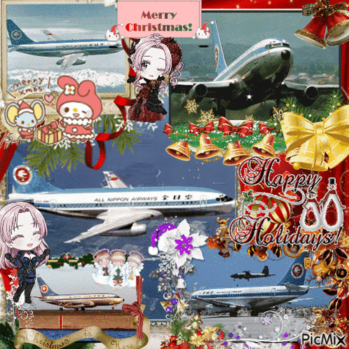 Christmas Collage With Merry Christmas GIF
