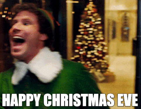 Christmas Eve Elf Will Ferrell Spinning GIF