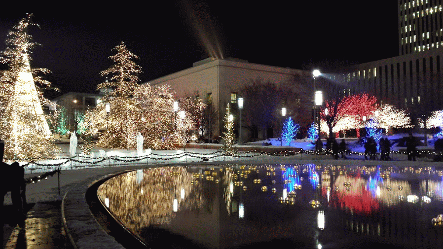 Christmas Lights Holiday Night GIF