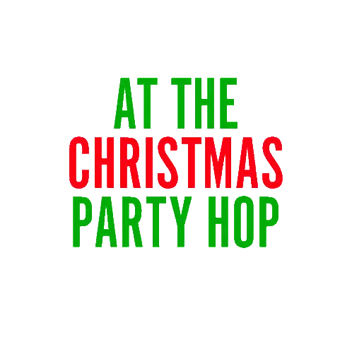 Christmas Party Hop Sign