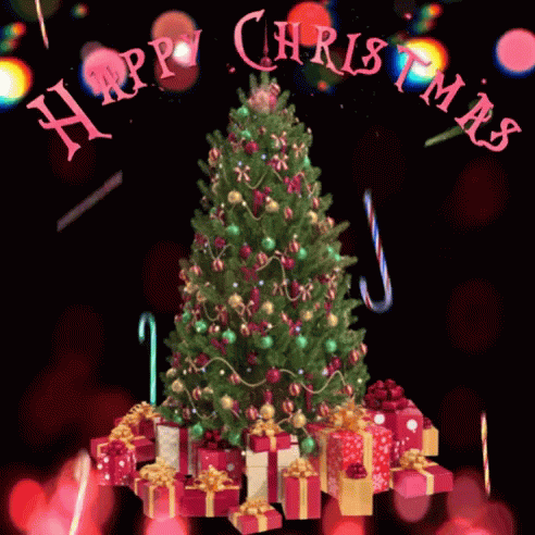 Christmas Party With Lots Of Present GIF
