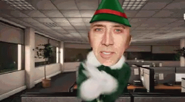 Christmas Party With Nicolas Cage GIF