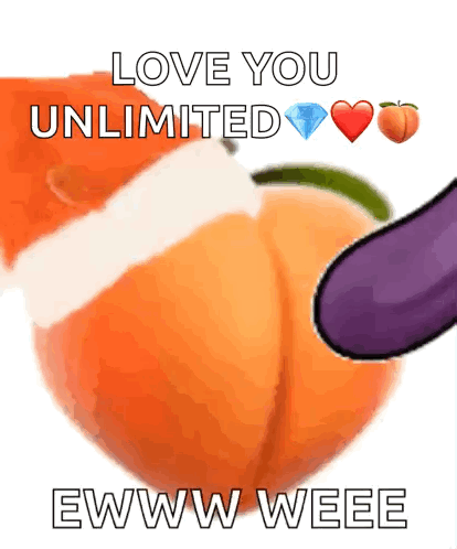 Christmas Peach GIF