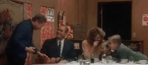 Surprise Shocked While In The Table Christmas Story GIF