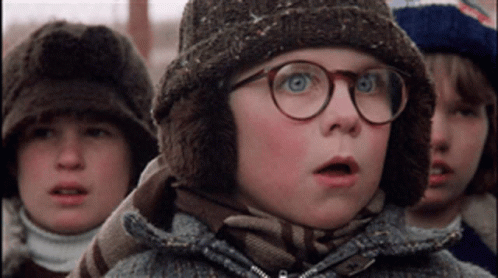 Ralphie Shocked Face Christmas Story GIF