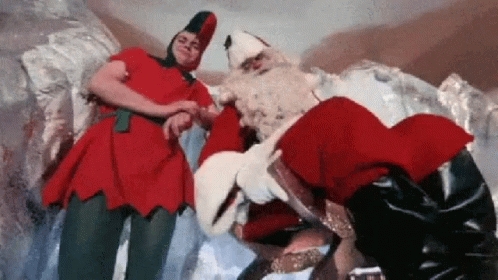 Christmas Story Santa Kick Little Kid GIF