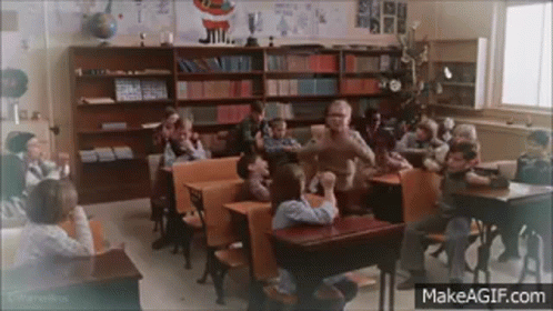 Kids Clapping Excited For Christmas Story GIF