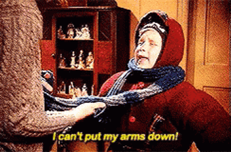 Christmas Story Cant Move Arms GIF