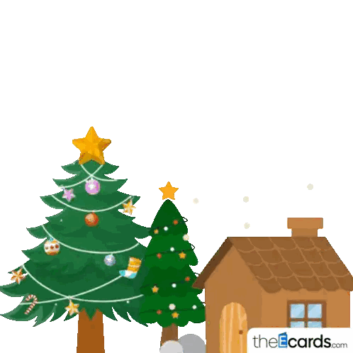 Christmas Tree and House Holidays