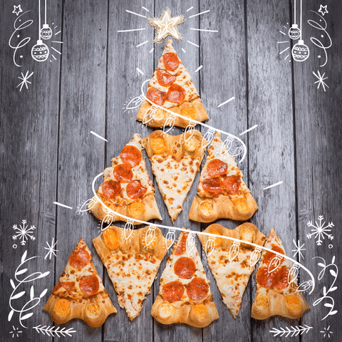 Christmas Tree Pizza Hut Holiday GIF