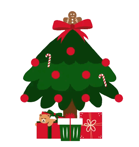 Christmas Tree with Gingerbread Man