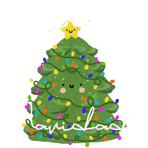 Christmas Tree With Joyful Word