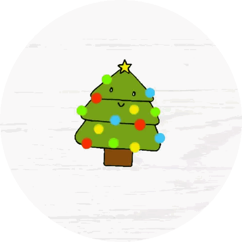 Christmas Tree With Star And Sending Christmas Wishes