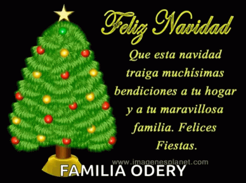 Christmas Tree With Star Feliz Navidad GIF