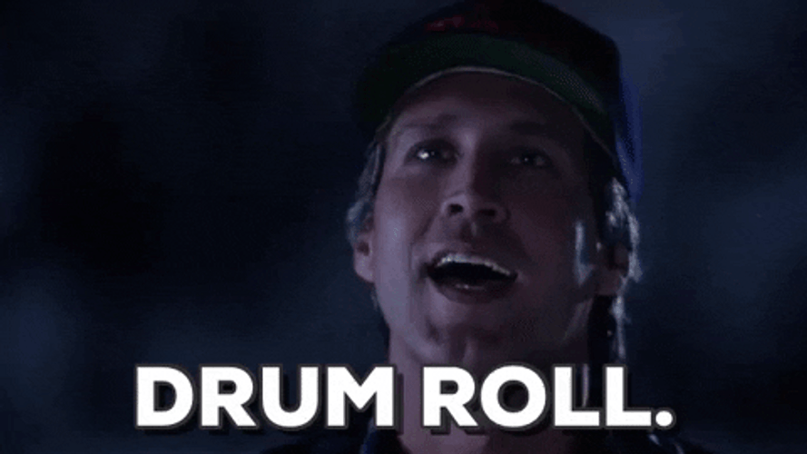 Christmas Vacation Drum Roll GIF