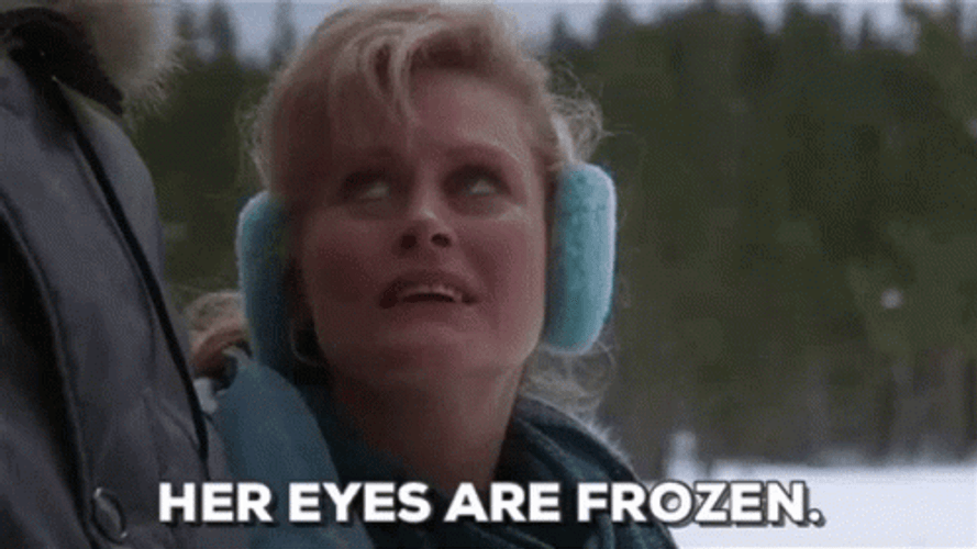Christmas Vacation Her Eyes Are Frozen GIF