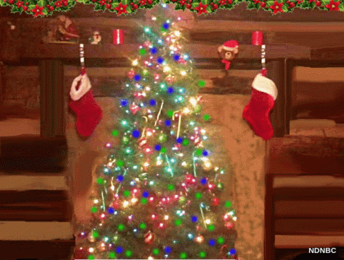 Christmas Wednesday Lights On GIF