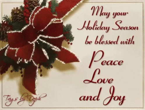 Christmas Wednesday Red Ribbon Decoration GIF