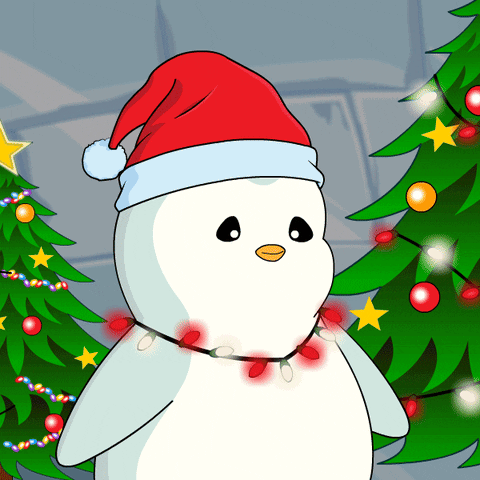 Christmas Wednesday White Penguin GIF