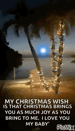 Christmas Wish Brings Joy Love My Baby