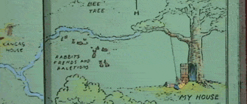 Christopher Robin Cartoon Swinging GIF