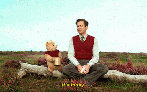 Christopher Robin It's Today GIF