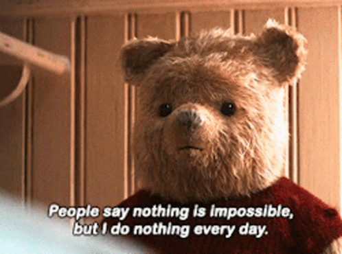 Christopher Robin Nothing Is Impossible GIF