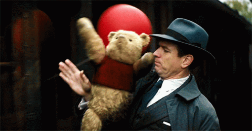 Christopher Robin Winnie The Pooh Balloon GIF