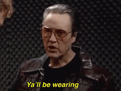 Christopher Walken Saying You Wear Gold Plated Diapers GIF