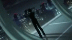 Chrollo At The Edge Of A Building GIF