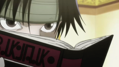 Chrollo With His Book Of Stolen Ability GIF
